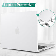 MacBook Air 13.6 inch Case 2022 - 2024 Release M3 A3113 M2 A2681 Hardshell Case - White