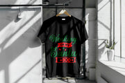 Christmas Tshirt - For Men and Women - Working on my Santa Bod - Black, White