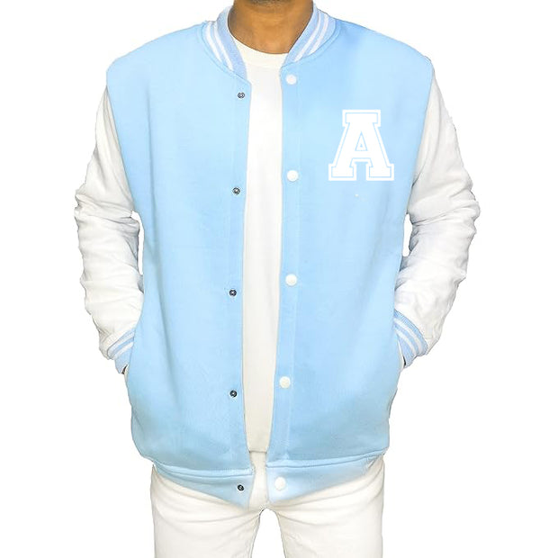 Varsity Jacket - For Kids - Personalised - Powder Blue