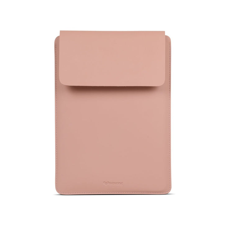 16" Vegan Leather Laptop Sleeve (Nude) - Enthopia